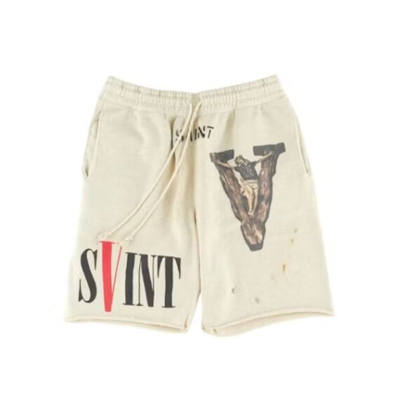 Saint M x Vlone Sweat Shorts - Picture 1 of 7